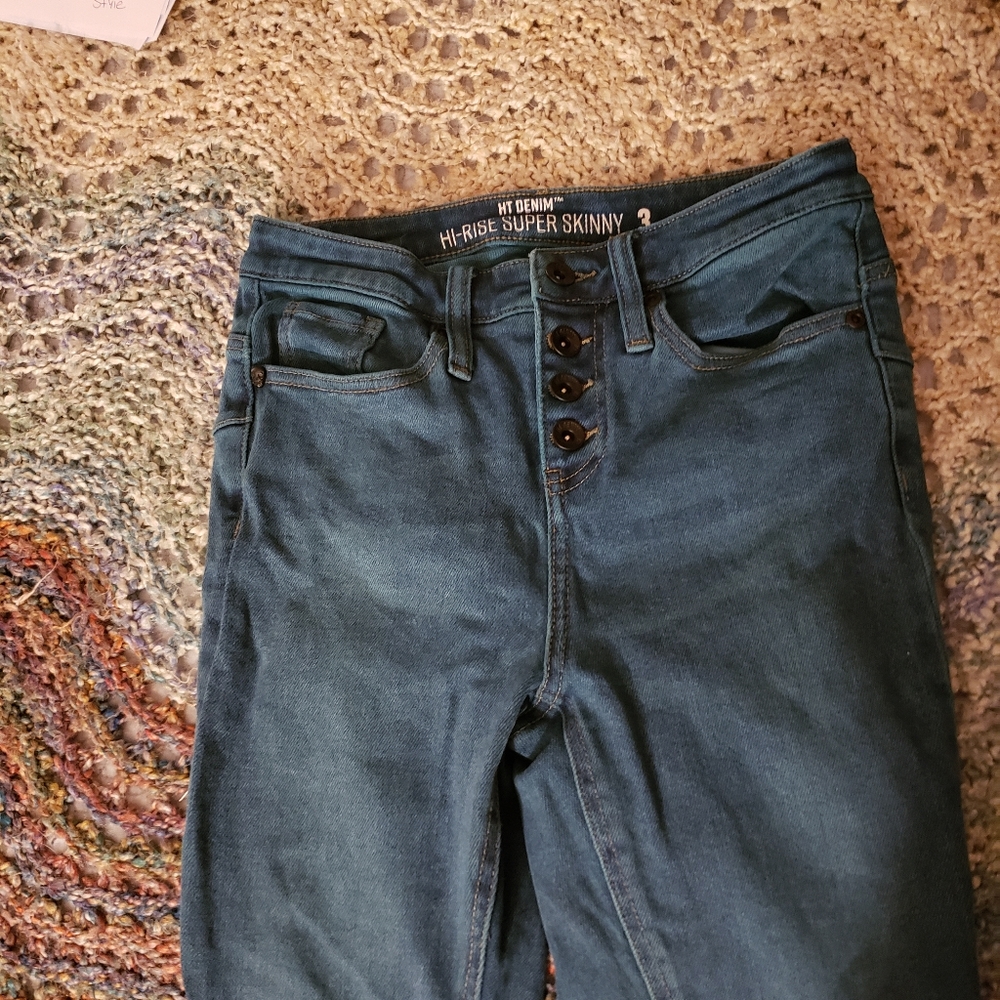 Hot Topic brand teal jeans